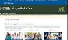 
							         Oregon Health Plan - Oregon.gov								  
							    