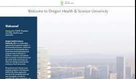 
							         Oregon Health & Science University | Applicant Login Page								  
							    