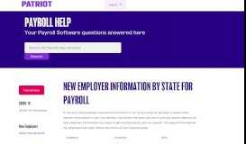 
							         Oregon New Employer Information |Patriot Software								  
							    
