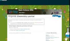 
							         Organic Chemistry portal | Open Science Wiki | FANDOM powered by ...								  
							    