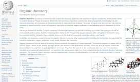 
							         Organic chemistry - Wikipedia								  
							    