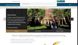 
							         Organisational Development and Professional Learning: Home								  
							    
