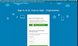 
							         Organization | PowerSchool Learning | K-12 Digital ... - St. Francis High								  
							    
