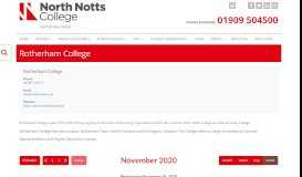 
							         organizer/rotherham-college/ - North Notts College								  
							    