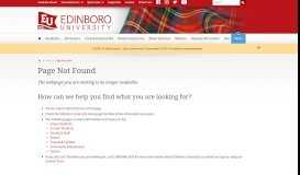 
							         Orientation - Edinboro University								  
							    