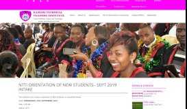 
							         orientation of new students - jan 2019 intake - Nairobi Technical ...								  
							    