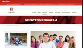 
							         Orientation Program – ALTEC College								  
							    