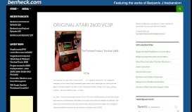 
							         Original Atari 2600 VCSp | Web Portal for Benjamin J Heckendorn								  
							    