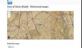 
							         Orio al Serio [Italy] | Mapire - The Historical Map Portal								  
							    