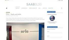 
							         Orio - Saab und mehr - SaabBlog.net								  
							    