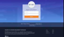 
							         Orion Login Portal								  
							    