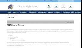 
							         Orland High School - Library - Orland Unified School District								  
							    