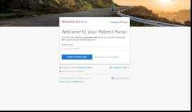 
							         Orlando Health | Patient Portal								  
							    