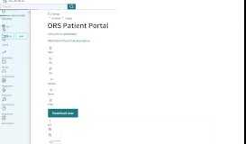 
							         ORS Patient Portal (43 views) - Scribd								  
							    
