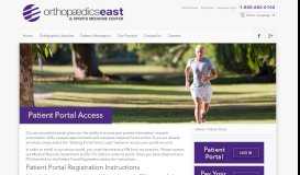 
							         Ortho East :: Patient Portal - Orthopaedics East								  
							    