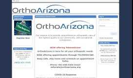 
							         OrthoArizona Patient Portal - Arizona Orthopaedic Associates								  
							    