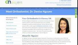 
							         Orthodontist Vienna, VA | Meet Dr. Denise Nguyen | DN Orthodontics								  
							    