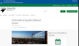 
							         OrthoONE at Swedish Medical Center | OrthoONE								  
							    