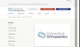 
							         Orthopaedic Specialists in Essex CT | Connecticut Orthopaedic Doctor								  
							    