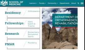 
							         Orthopaedics & Rehabilitation | The University of New Mexico								  
							    