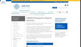 
							         Orthopaedics & Sports Medicine - UBMD Physician's Group ...								  
							    