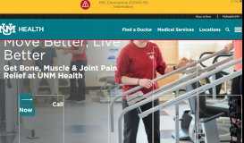 
							         Orthopaedics :: UNM Health System | The University of New Mexico								  
							    
