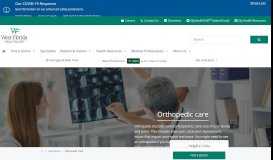 
							         Orthopaedics | West Florida Hospital								  
							    