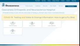 
							         Orthopedic and Neuroscience Hospital - Deaconess								  
							    