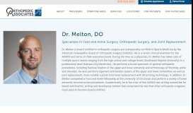 
							         Orthopedic Associates of SW Ohio:Dr. Melton								  
							    