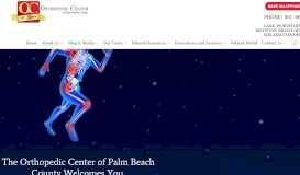 
							         Orthopedic Center of Palm Beach County | OCPBC								  
							    