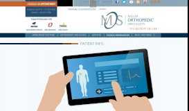 
							         Orthopedic Patient Information | Miller Orthopedic Specialists								  
							    