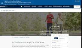 
							         Orthopedic Services & Joint Care | Methodist Healthcare								  
							    