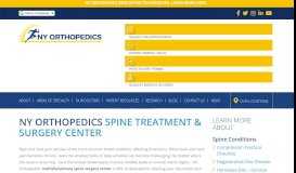 
							         Orthopedic Spine Surgery & Specialist Doctors in NYC - NY Orthopedics								  
							    