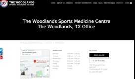 
							         Orthopedic Surgeon The ... - The Woodlands Sports Medicine Centre								  
							    