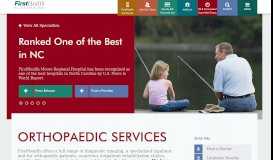 
							         Orthopedic Surgeons & Services in NC | FirstHealth of the Carolinas								  
							    