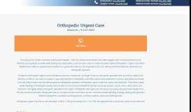
							         Orthopedic Urgent Care Walk-In Savannah | Optim Orthopedics								  
							    