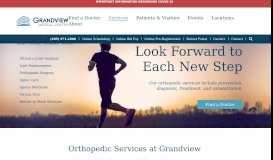 
							         Orthopedics | Grandview Medical Center | Birmingham, AL								  
							    