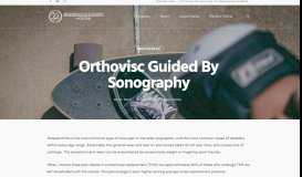 
							         Orthovisc Guided by Sonography | Regenerative & Sports Medicine								  
							    