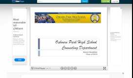 
							         Osbourn Park High School Counseling Department - ppt download								  
							    