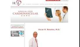 
							         Oscar R. Rosales, M.D. | Houston Cardiovascular Associates								  
							    