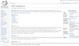 
							         OSF HealthCare - Wikipedia								  
							    