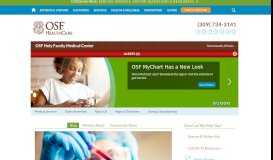 
							         OSF Holy Family Medical Center - OSF HealthCare								  
							    