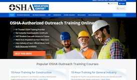 
							         OSHA Education Center: OSHA 10 & 30 Hour Online Training Courses								  
							    