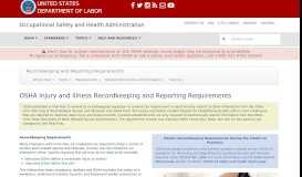 
							         OSHA Injury and Illness Recordkeeping and Reporting Requirements ...								  
							    