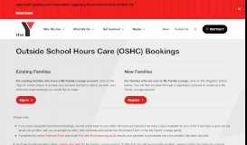 
							         OSHC Bookings - YMCA WA								  
							    