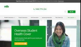 
							         OSHC - Overseas Student Health Cover & Health Insurance | nib								  
							    