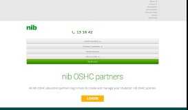 
							         OSHC Partners Portal | nib								  
							    
