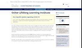 
							         Osher Lifelong Learning Institute | Continuing Studies								  
							    