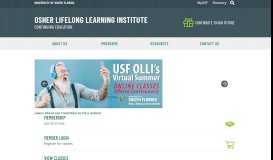 
							         Osher Lifelong Learning Institute | OLLI-USF								  
							    