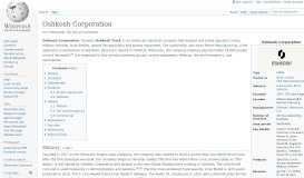 
							         Oshkosh Corporation - Wikipedia								  
							    
